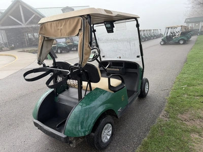 (1) 2019 E-Z-Go EFI golf cart with a Kawasaki gas engine, model 657061G01, includes canopy, fold-dow...