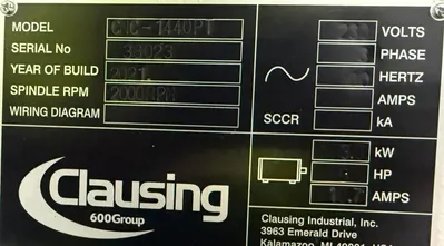 2021 CLAUSING CNC1440PT CNC, Turning Center | Machinery Central (24)