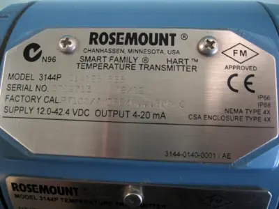 USED Rosemount 3144P D1A1E5M5B5