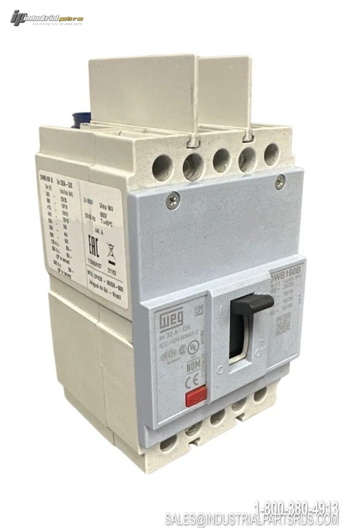 Used WEG DWB160B Circuit Breakers Kentucky US | Industrial Parts R Us Inc. #780660