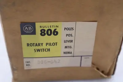 NEW ALLEN BRADLEY 806-D42 DRUM SWITCH REVERSING 4POLE STOCK 5474