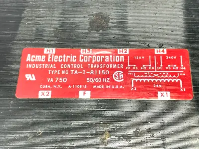 Used Acme TA-1-81150 Transformers Michigan US | Maverick Industrial Sales #1400825