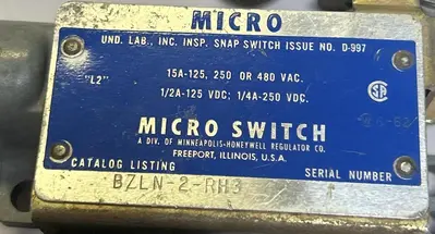 Used HONEYWELL BZLN-2-RH3 Miscellaneous Equipment (Electrical & Power) | Surplus Asset Holdings #1195984