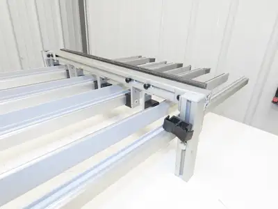 Dorner 2200 Series 18"W x 60"L Conveyor Bed Lane Guides Adj Small Parts Divider