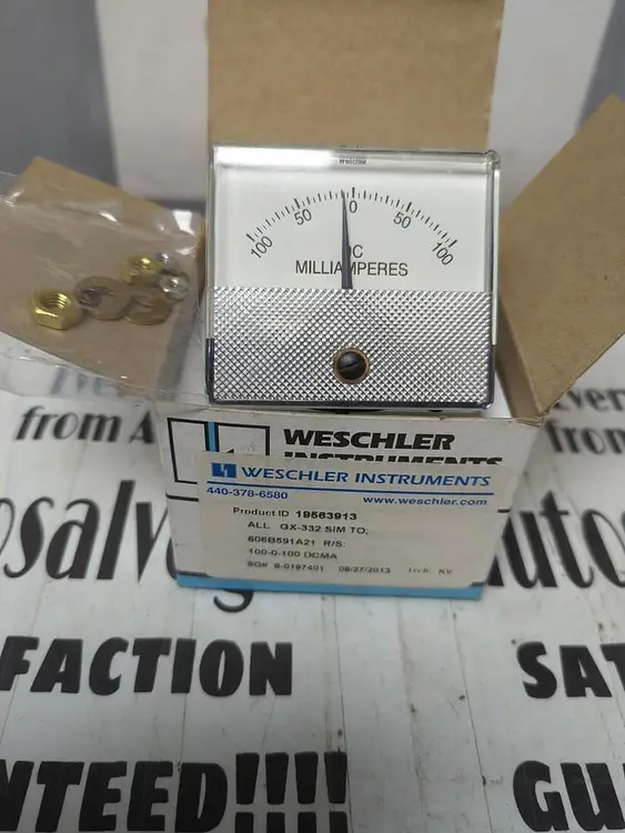 New | in-Stock WESCHLER 19563913 Meters - Misc | Surplus Asset Holdings #1206858