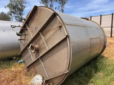 Tank, 4,250 Gallon, Stainless Steel, 8' Dia x 12' H, Valley Foundry, UL Rated, #5991328