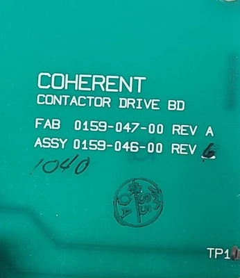 CONTACTOR DRIVE BD FAB 0159-047-00 REV A ASSY 0159-046-00 COHERENT BOARD