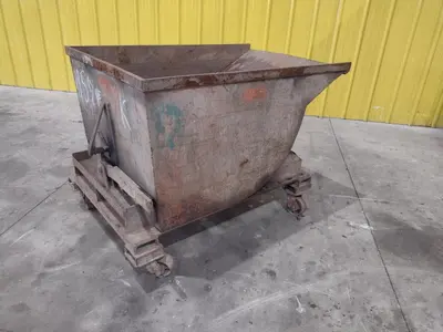 24" X 36" X 36" DUMP HOPPER WITH CASTER WHEELS: STOCK #22897
