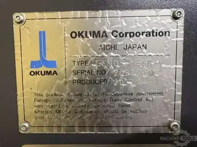 Used 2017 OKUMA GENOS M560-V Vertical Machining Centers Illinois US | Perfection Global, LLC. #1371157