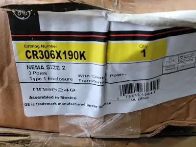 NEW GENERAL ELECTRIC CR306X190K