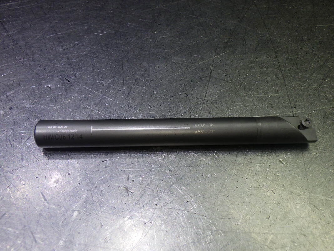 URMA Coolant Thru Carbide Boring Bar 12mm Shank 119mm OAL HW/C06 12 14 (LOC2985B)