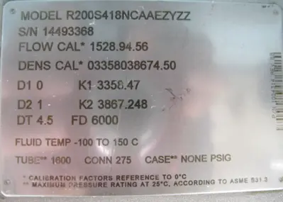 USED Micro Motion R200S418NCAAEZYZZ