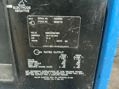 Used MILLER SYNCROWAVE 351 Tig Welders Ohio US | HGR 24 #1279321