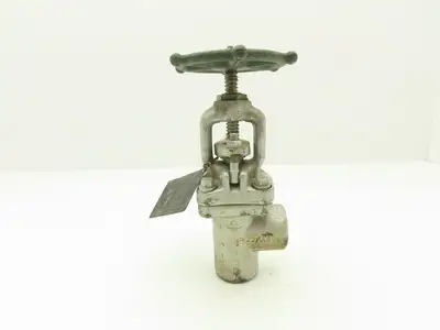 Edward 1049Y Right Angle Stop Valve 1" Socket Weld 3600 CWP 1830 PSI Rising Stem