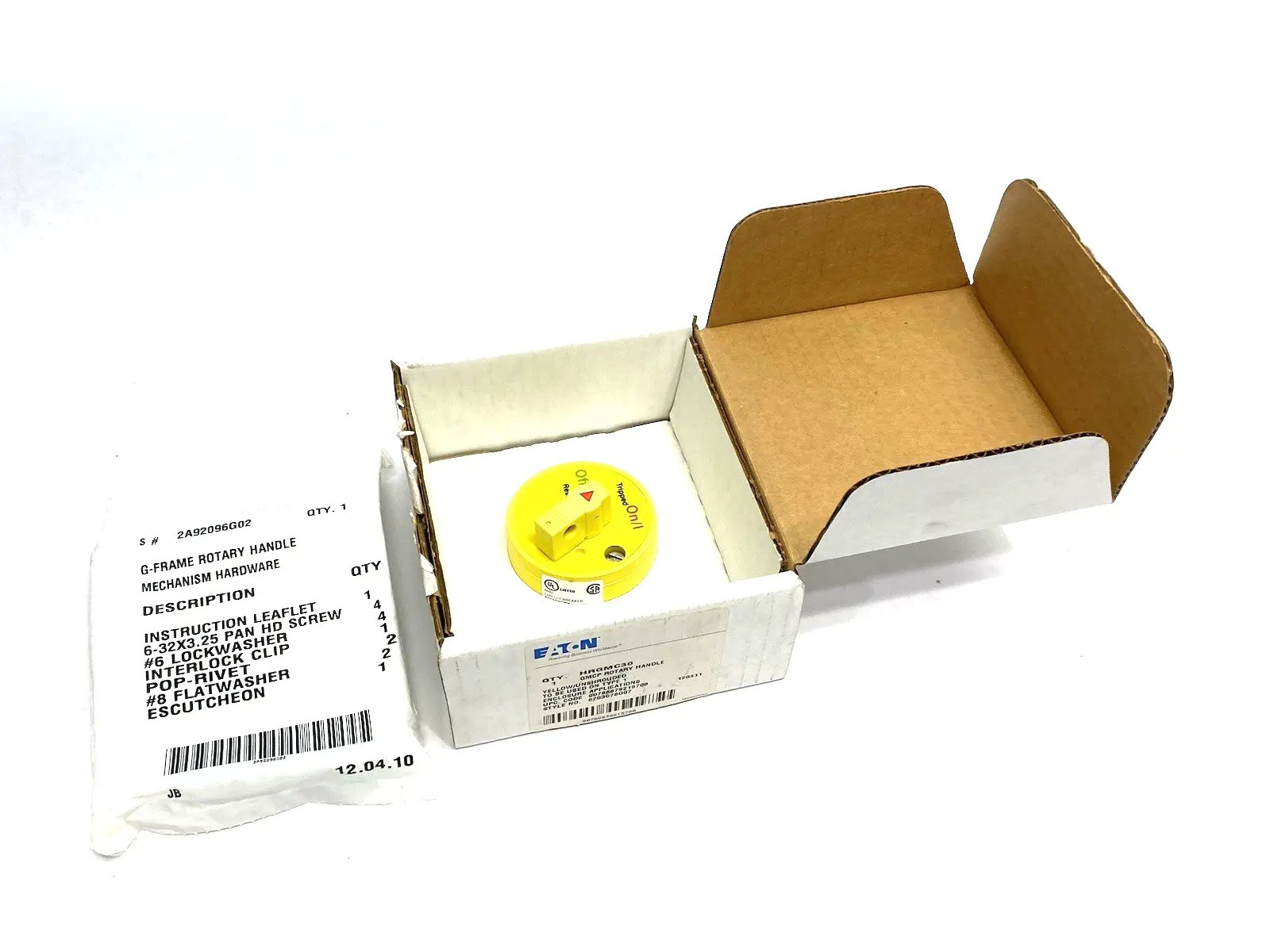 USED EATON UNSHROUDED YELLOW GMCP ROTARY HANDLE TYPE 1 8703C76G07