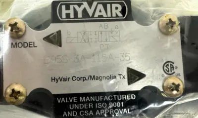 NEW HYVAIR D05S-3A-115A-35 HYDRAULIC CONTROL VALVE