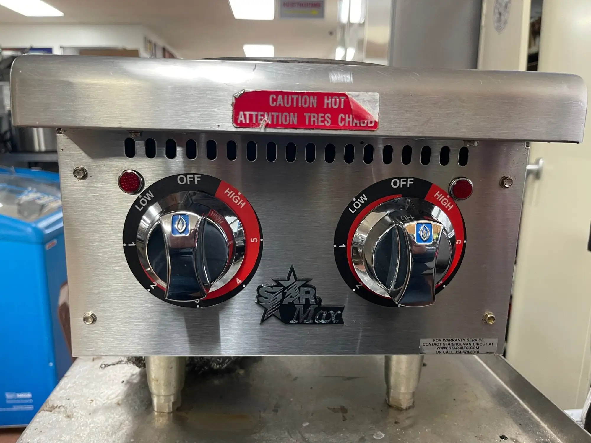 Used Star Used 12" Star-Max 502FF Two Element Countertop Electric Hot Plate 208/240, 1PH Hot Plates Illinois US | Falcon Restaurant Supply #1375734