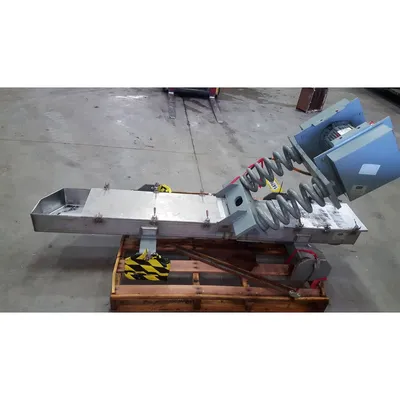 Used 12" W x 81" L Carrier Vibrating Stainless Steel Pan Feeder FC1260S1