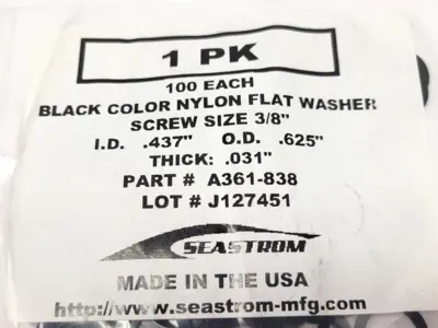 New | in-Stock Seastrom A361-838 Hardware Washers Michigan US | Maverick Industrial Sales #1483194