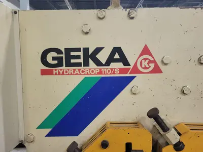 Used 2000 GEKA HYD-110 Ironworkers Illinois US | Aucto #1418294