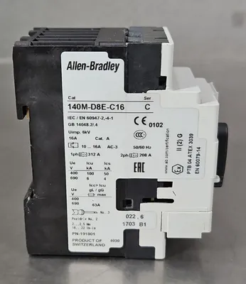 Allen-Bradley 140M-D8E-C16 Ser C. Circuit Breaker. 4E-23