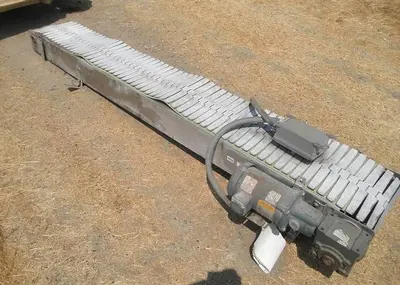 Conveyor, Belt, 12" x 8', S/st, Plastic Belt, 1 HP, #S741277