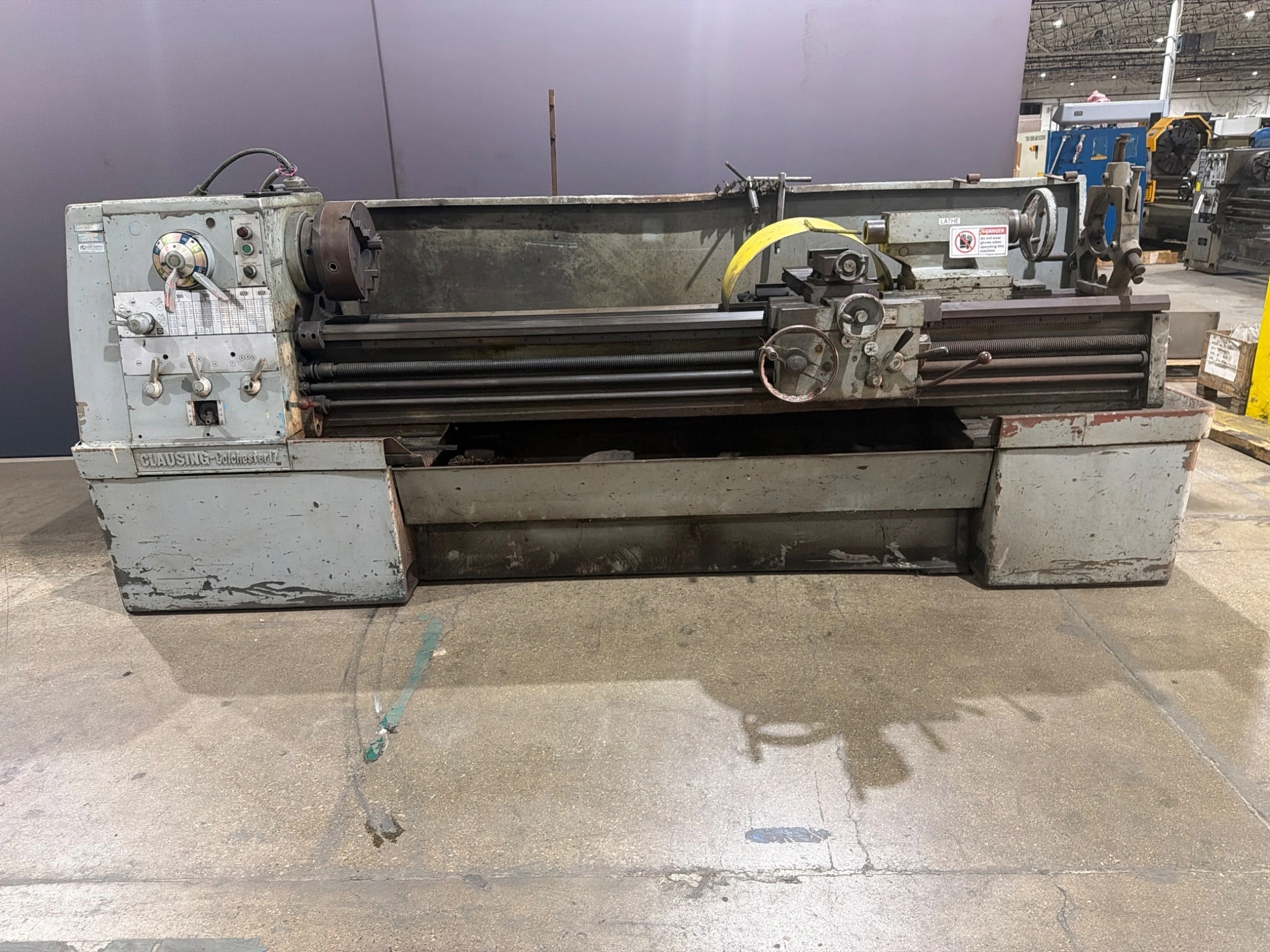 CLAUSING COLCHESTER 17 Engine Lathe USED