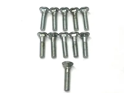 1/2"-13 x 2-1/2" Carriage Bolt 1/2" Unthreaded Grade 2 LOT OF 11 SHELFWARE - New Other