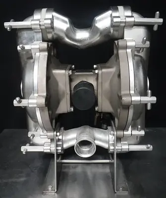 USED SANDPIPER AIR-POWERED DOUBLE DIAPHRAGM PUMP, MODEL SSA2-A