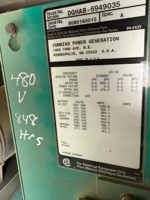 2008 CUMMINS Genset 300-214 Generators | Machine Tool Emporium (3)