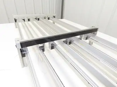 Dorner 2200 Series 18"W x 60"L Conveyor Bed Lane Guides Adj Small Parts Divider