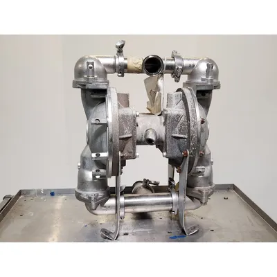 Used 2" Dia. Stainless Steel Double Diaphragm Pump (no mfg.)