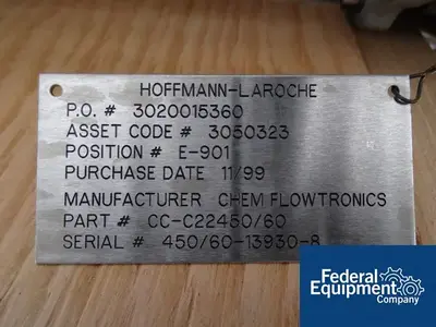 USED Chem Flowtronics 120 Sq Ft Chem Flowtronics Coil Condenser, Hastelloy, 150#