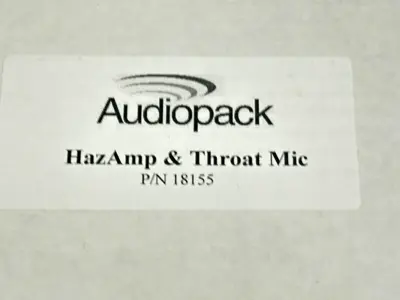 18155 | Audiopack  HazAmp & Throat Mic - Open box