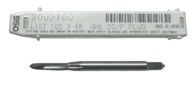 OSG 3-48 HSS Spiral Point Plug Tap 2 Flute H5