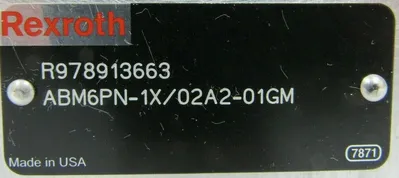 NEW REXROTH R978913663 VALVE MANIFOLD ABM6PN-1X/02A2-01GM