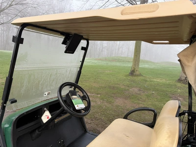 (1) 2017 E-Z-Go golf cart with a Kawasaki gas engine, model 625111G01, includes canopy, ball cover, ...