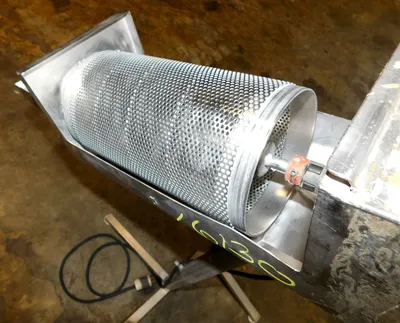 USED CUSTOM BUILT CYLINDRICAL DEDUSTER