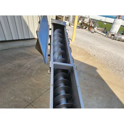 Used Mepaco 12" Dia. X 12'-3"L Stainless Steel Sanitary Screw Auger Conveyor
