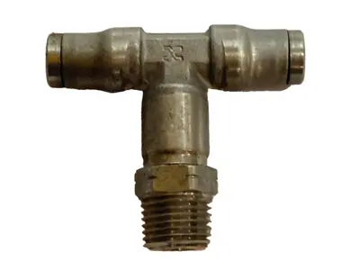 Used Norgren Push-In Swivel Male Branch Tee 1/4" Tube x 1/8" MNPT LOT OF 4 Valves/Fittings Michigan US | Maverick Industrial Sales #1398204