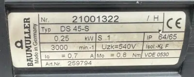 USED BAUMULLER 259794