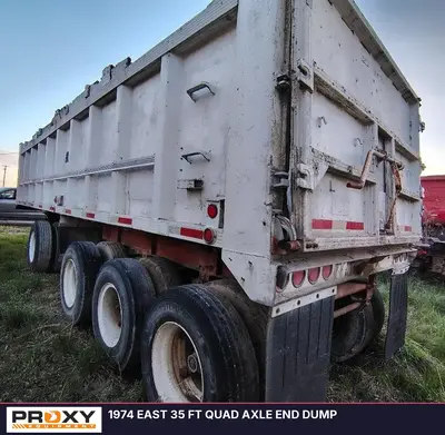 Used 1974 EAST 35 FT QUAD AXLE END DUMP Dump Trailers Ohio US | Proxy Equipment #1388856