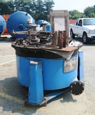 Tolhurst 48 x 20 perforate basket centrifuge, rubber-lined.