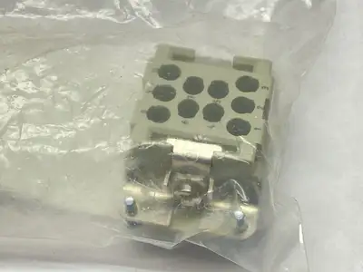 NEW HARTING INSERT FEMALE CONNECTOR CRIMP HAN 10 EE-F-C 600V