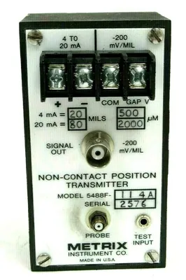 NEW METRIX 5488F-114A NON CONTACT POSITION TRANSMITTER 5488F114A 5488F