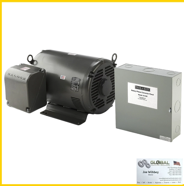 Phase-A-Matic R-100 220V 100HP Rotary Converter- NEW