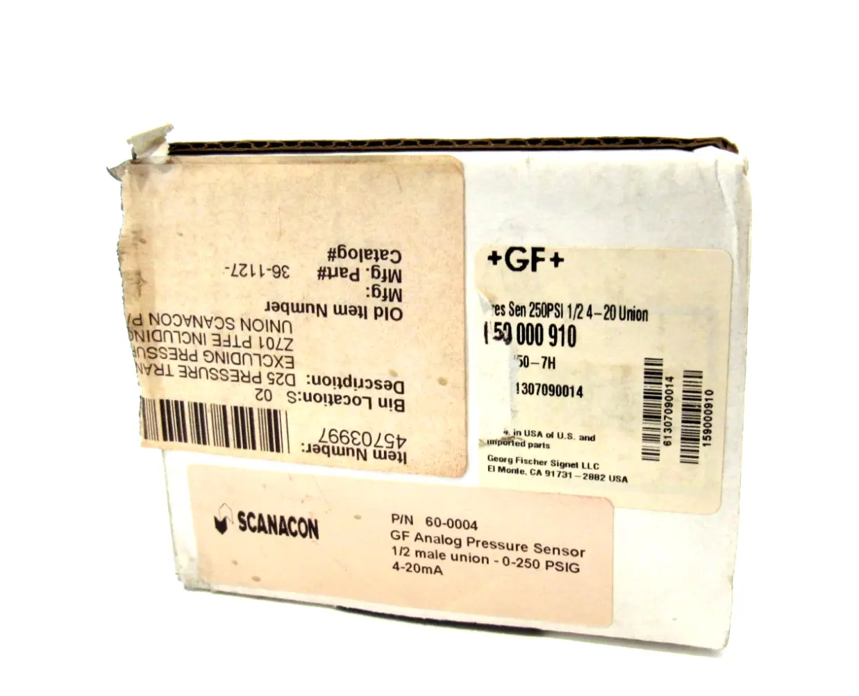 NEW GEORGE FISCHER 159 000 910 PRESSURE SENSOR 159000910