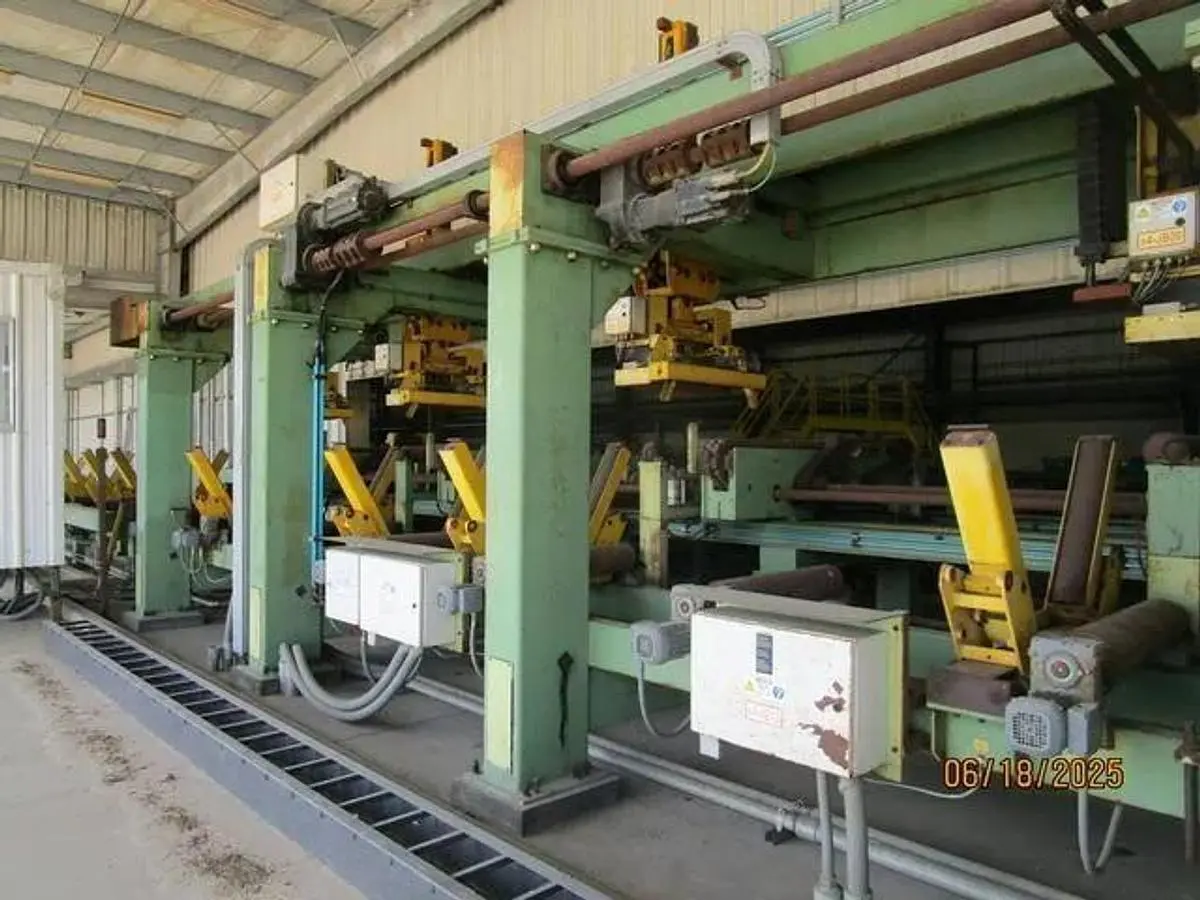 7” Diameter x 60’ Mair Stacker and Exit Conveyor