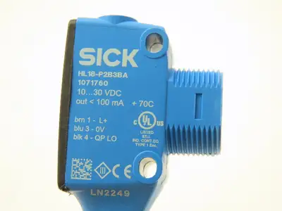 Sick HL18-P2B3BA Photoelectric Proximity Sensor 0.03-6.5m Sensing Range