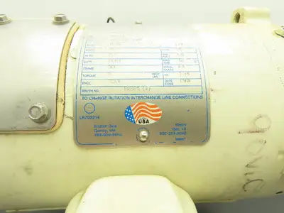 Boston Gear PM925T-WD  90VDC Washdown Motor 1/4Hp 2.7A 1750 RPM 56C TENV